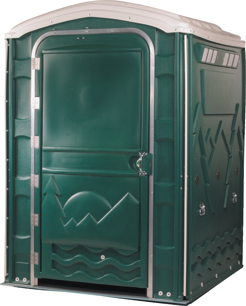 PolyPortable Restroom - Port a Potty - Green EAU PPEAU-06 - Click Image to Close